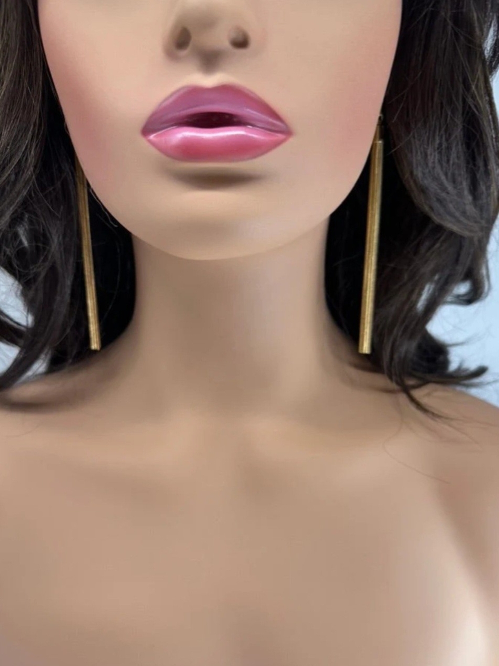 Minimalist Gold Bar Drop Earrings - Sleek Women’s Jewelry